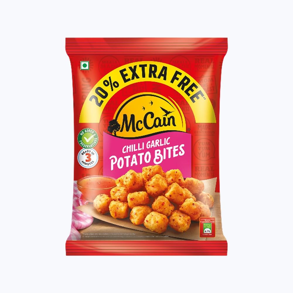 Chilli Garlic Potato Bites Nuggets (Frozen)